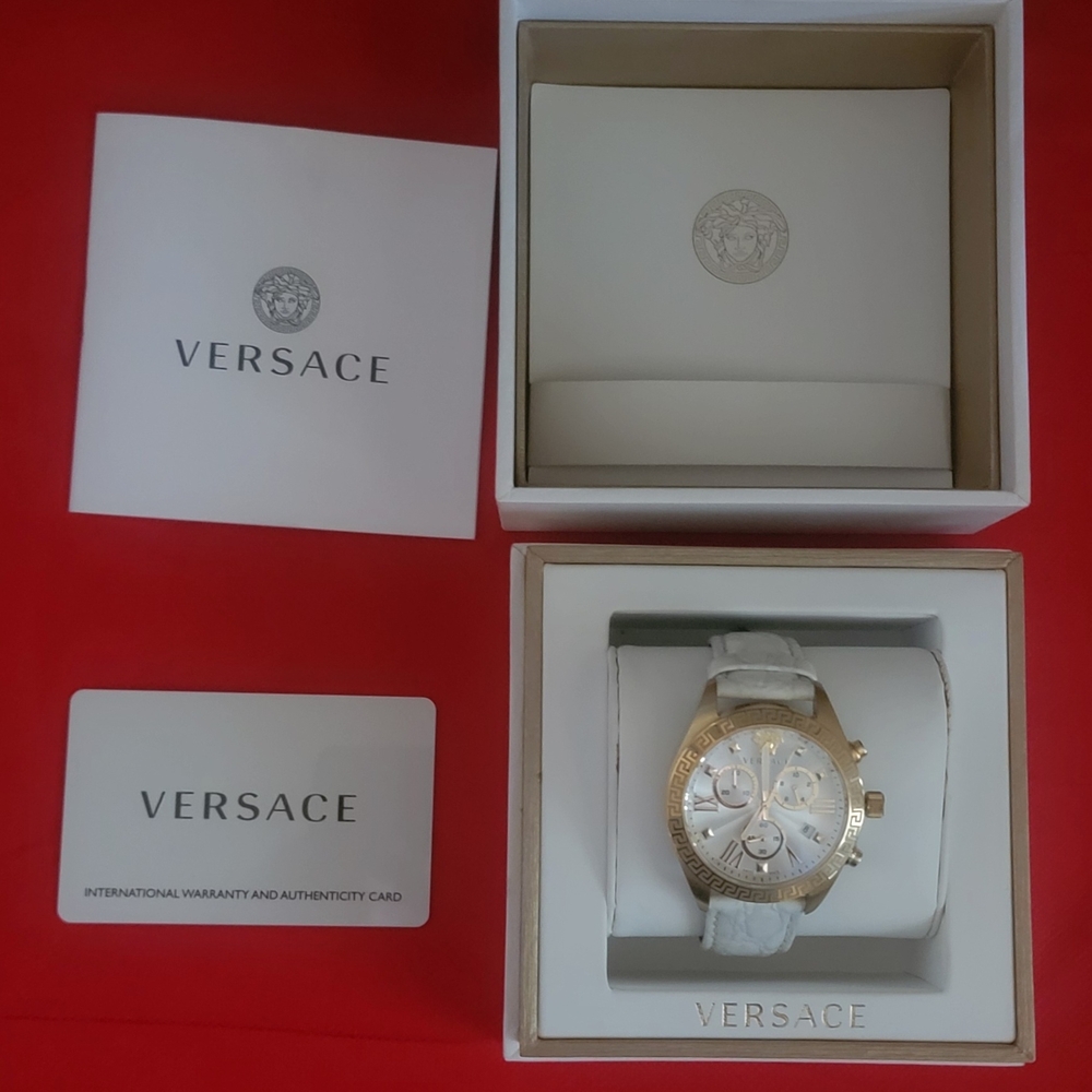 Authentic Versace Gold and White Watch - Picture 4 of 7